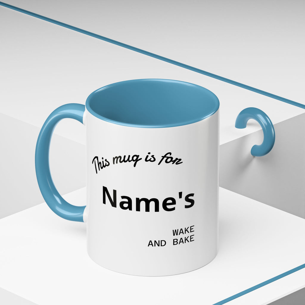 PERSONALIZED! Wake And Bake Coffee Mug with U.S. WEED CHANNEL Original Logo! - 11/15oz