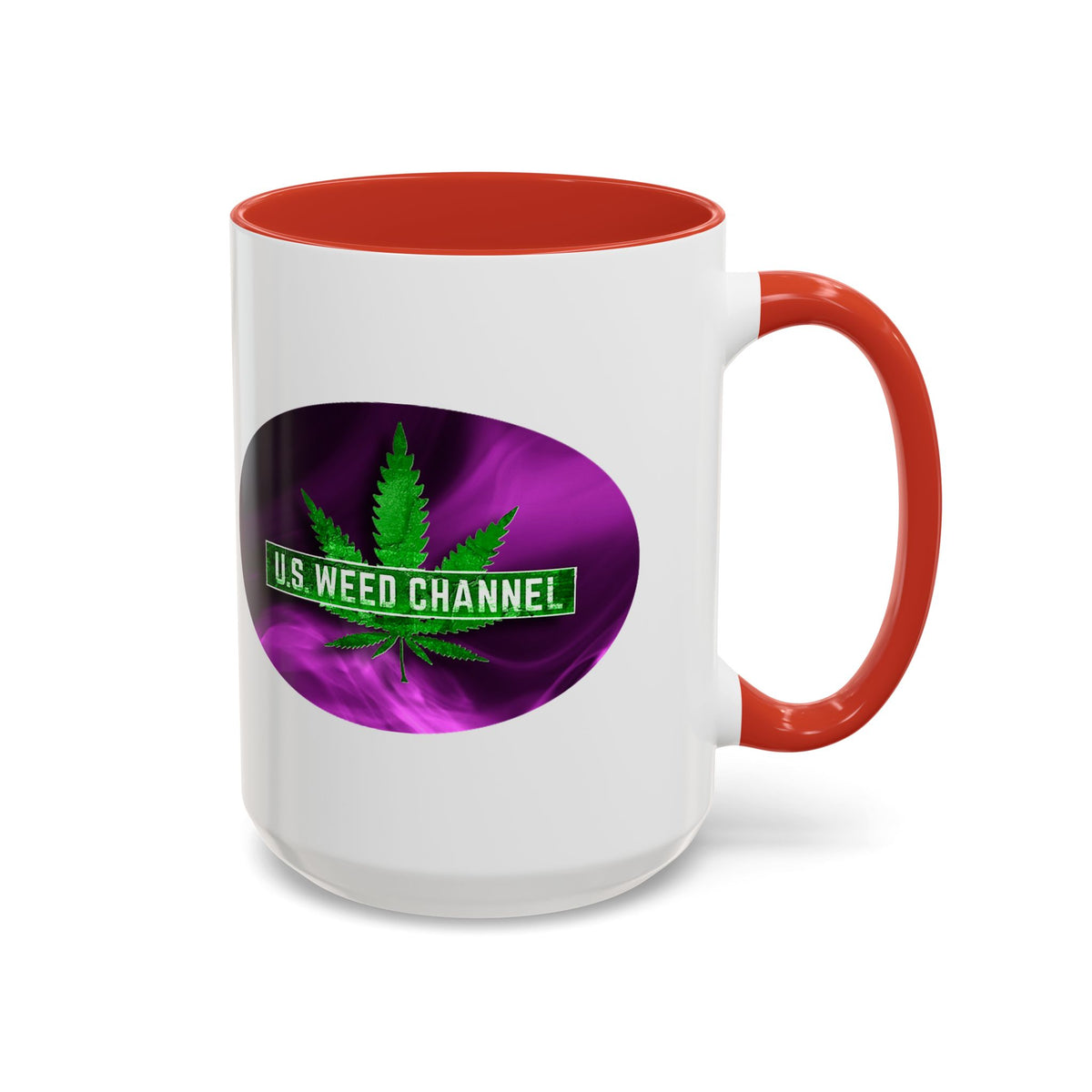 PERSONALIZED! Wake And Bake Coffee Mug with U.S. WEED CHANNEL Original Logo! - 11/15oz
