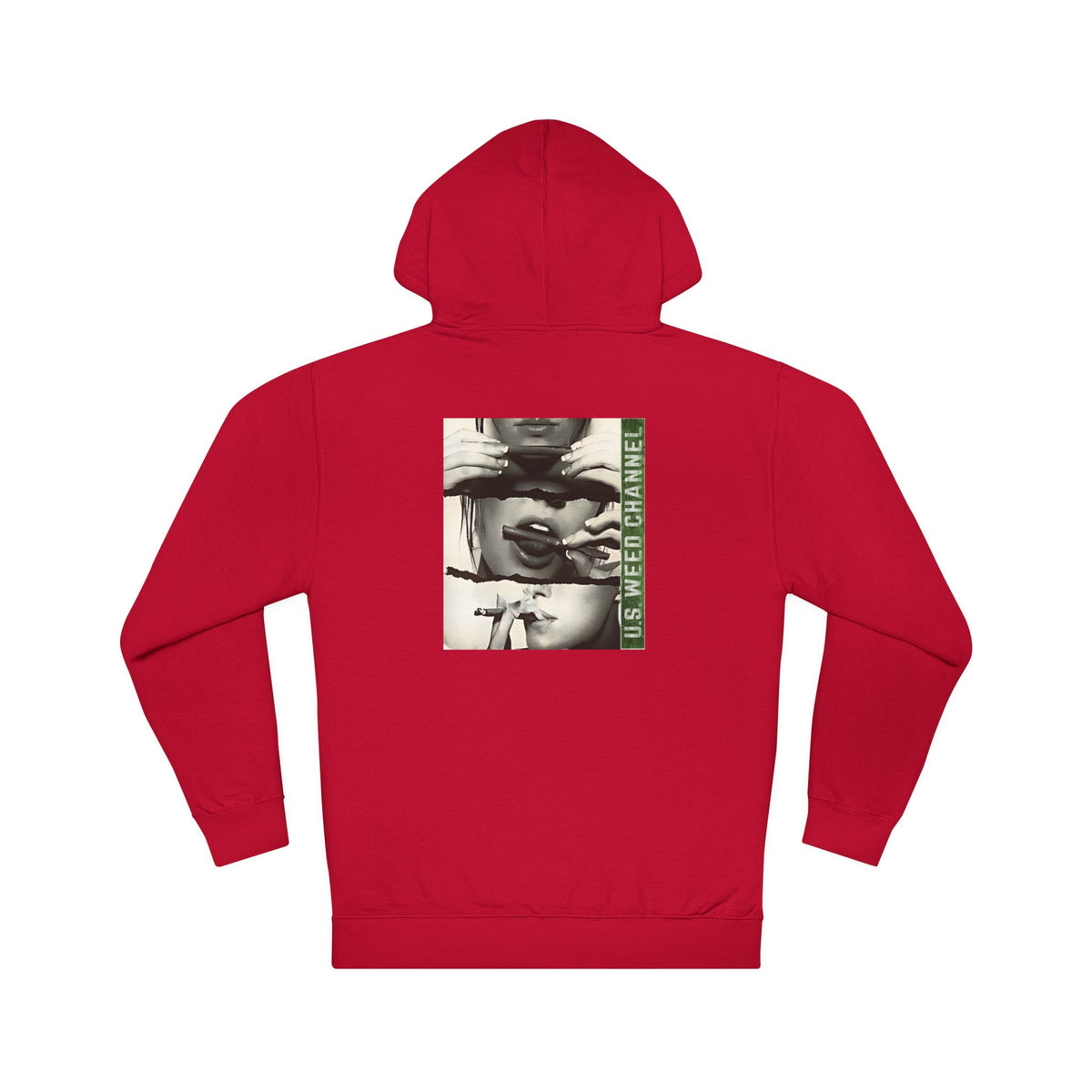 FREE CANNABIS MEDIA Chic Graphic 'Statement' Hoodie - U.S. WEED CHANNEL Cannabis Freedom-Fighter