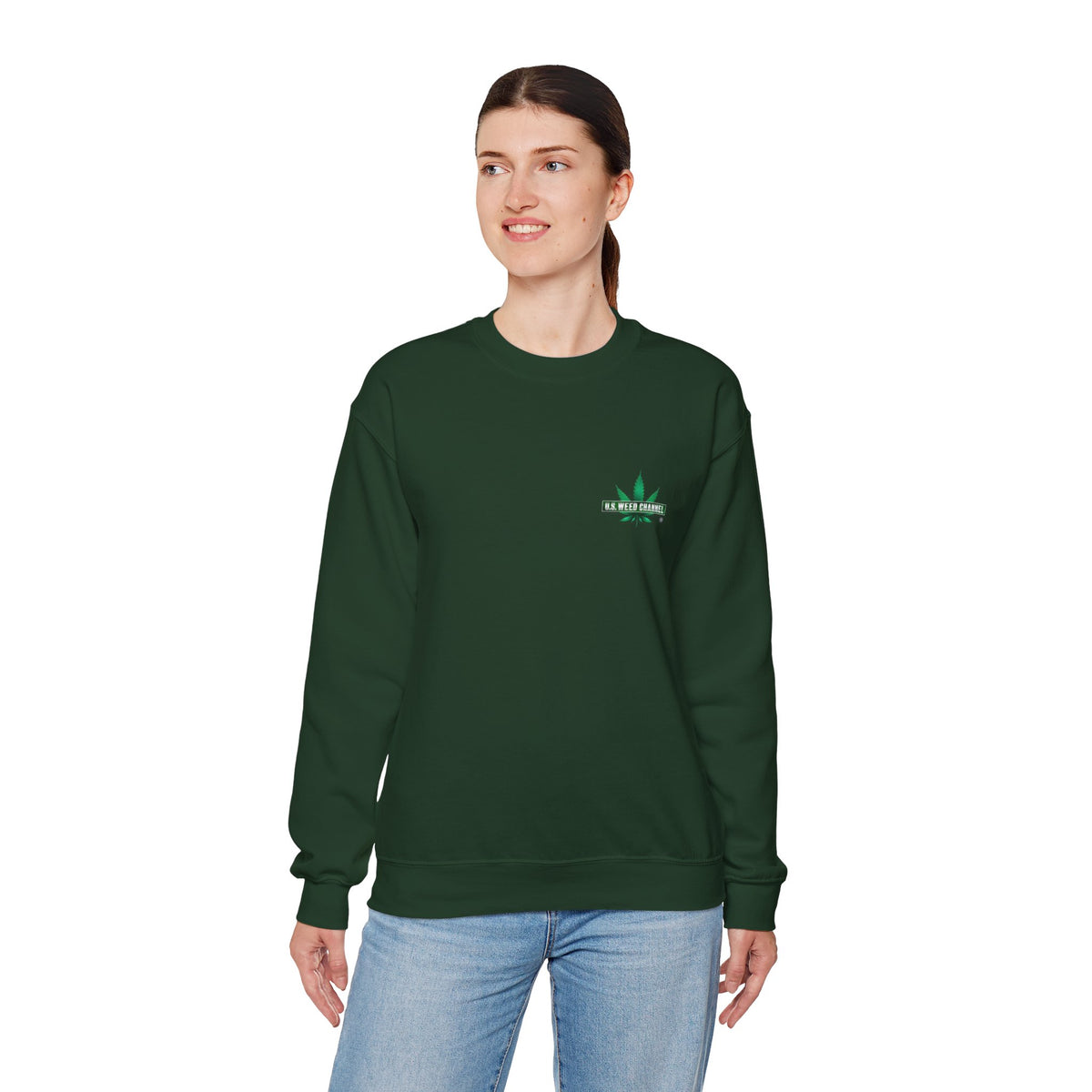U.S. WEED CHANNEL Basics - Crewneck Everyone Sweatshirt