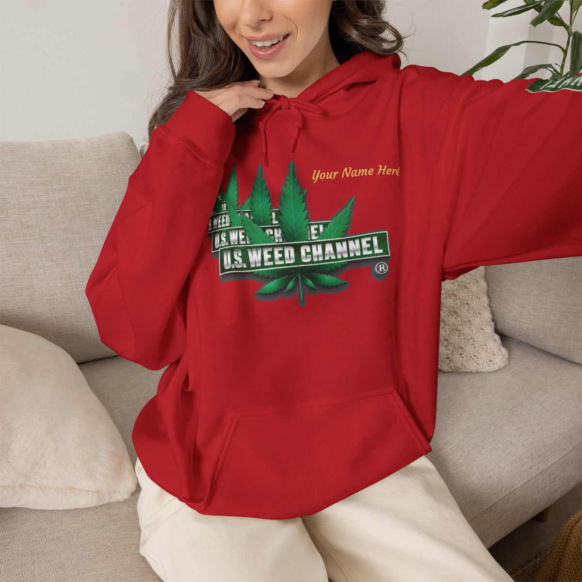 U.S. Weed Channel Hoodie — Repeater Logo Pullover