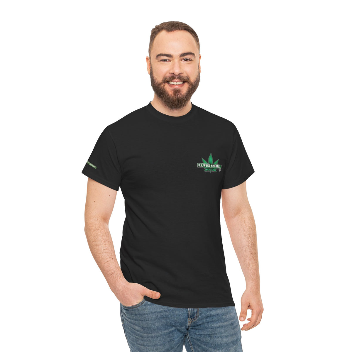 U.S. WEED CHANNEL 'Basics' T-Shirt – USWC Logo Tee