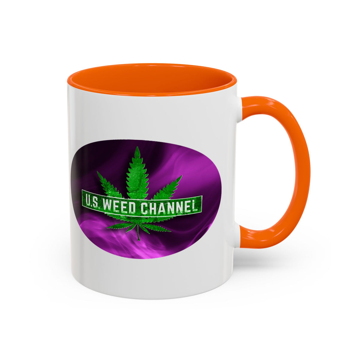 PERSONALIZED! Wake And Bake Coffee Mug with U.S. WEED CHANNEL Original Logo! - 11/15oz