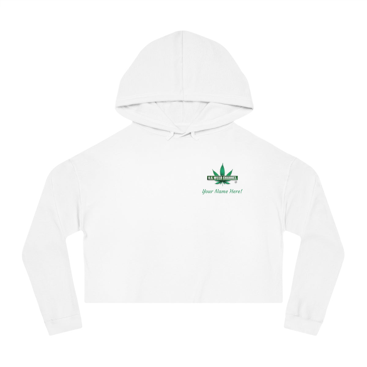 The 'True Love!' Super Comfy Cropped Hoodie - by U.S. WEED CHANNEL