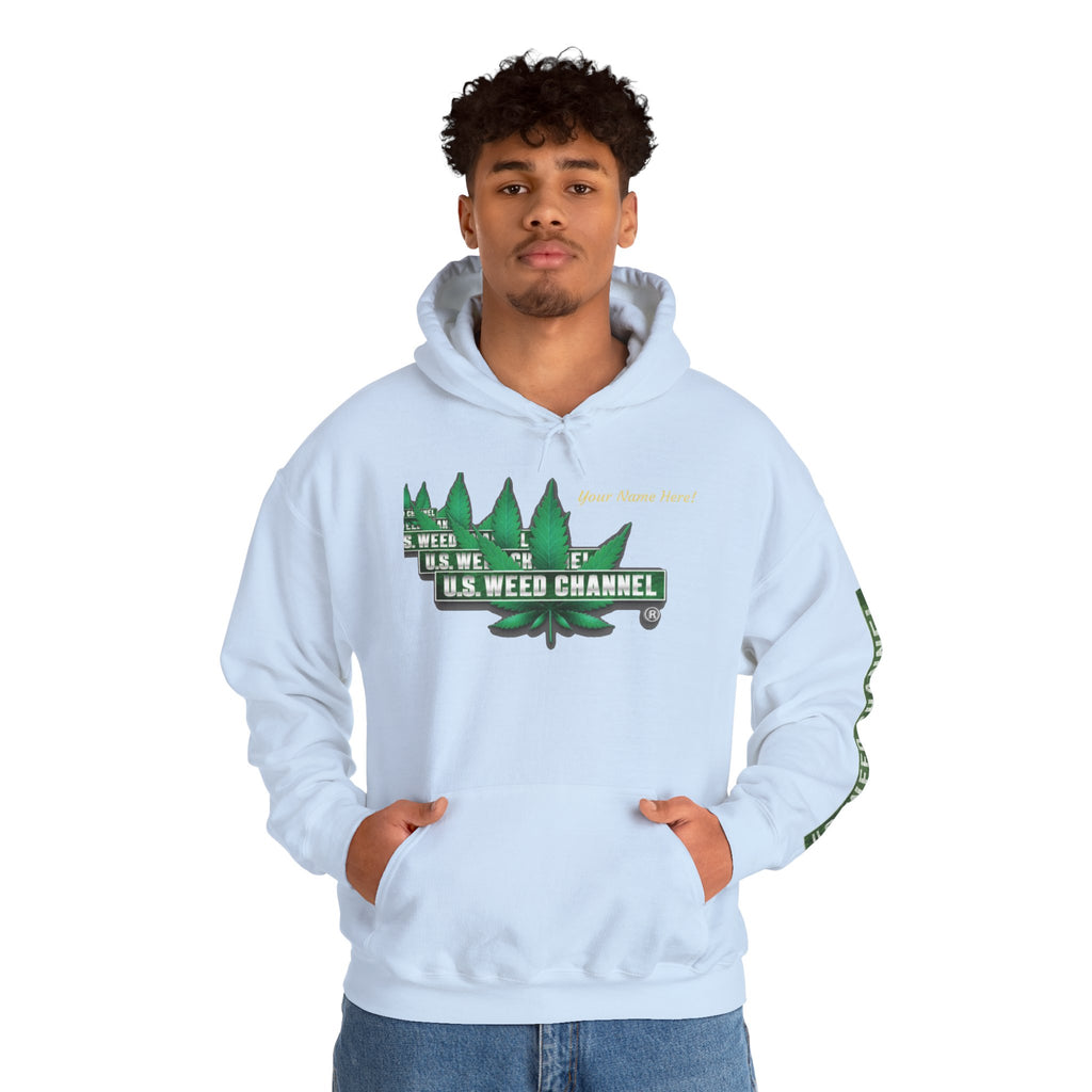 U.S. Weed Channel Hoodie — Repeater Logo Pullover