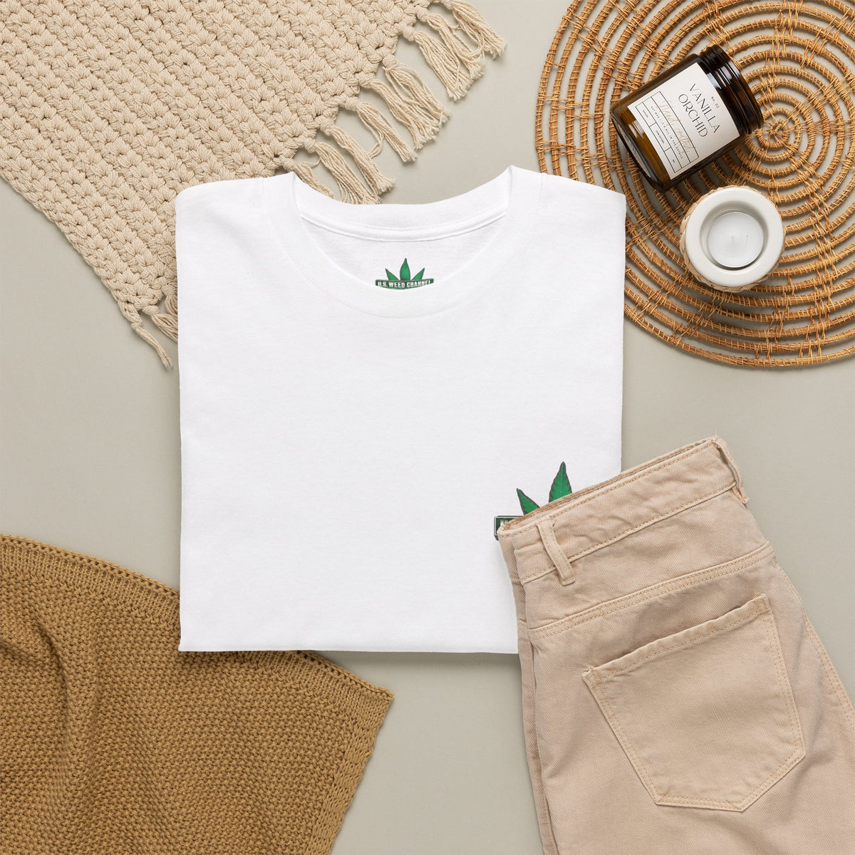 U.S. WEED CHANNEL 'Basics' T-Shirt – USWC Logo Tee