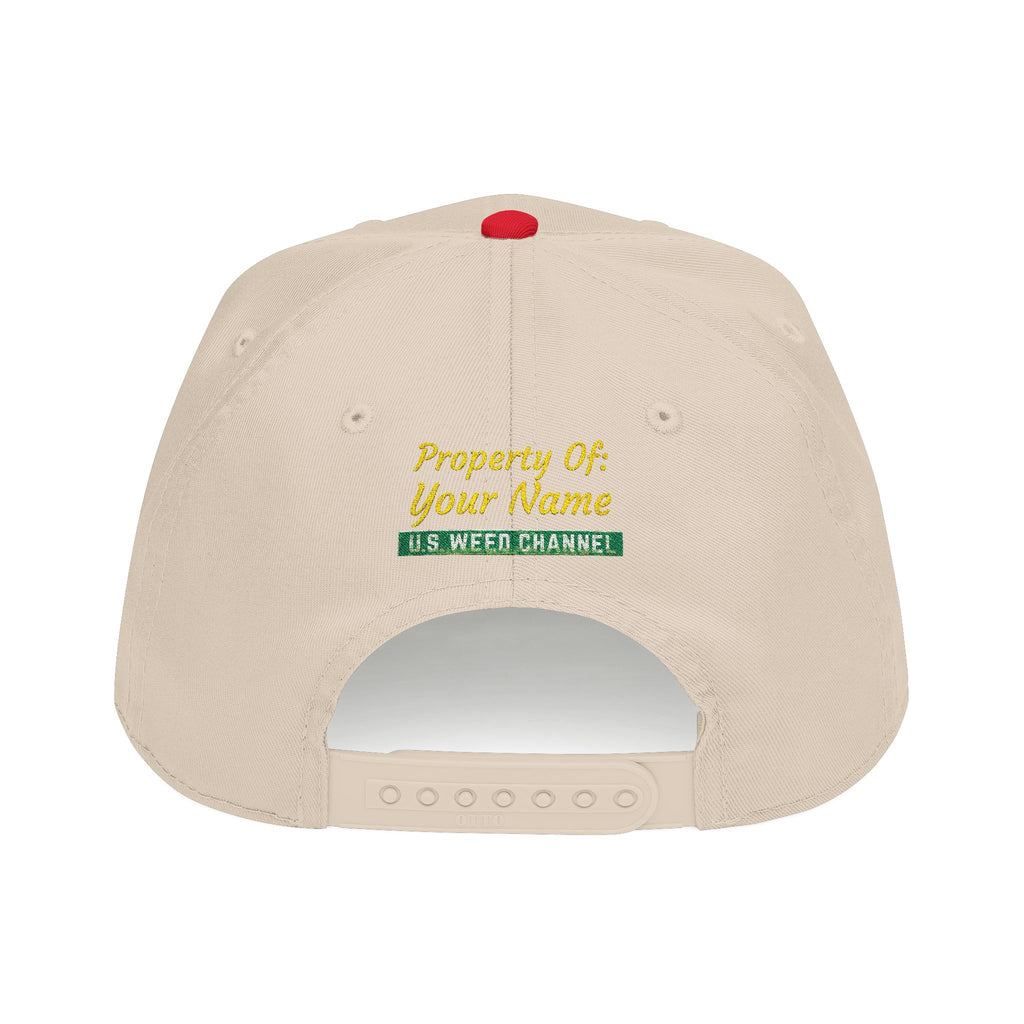 The 'Pass That Time' Mid Profile Baseball Cap by U.S. WEED CHANNEL