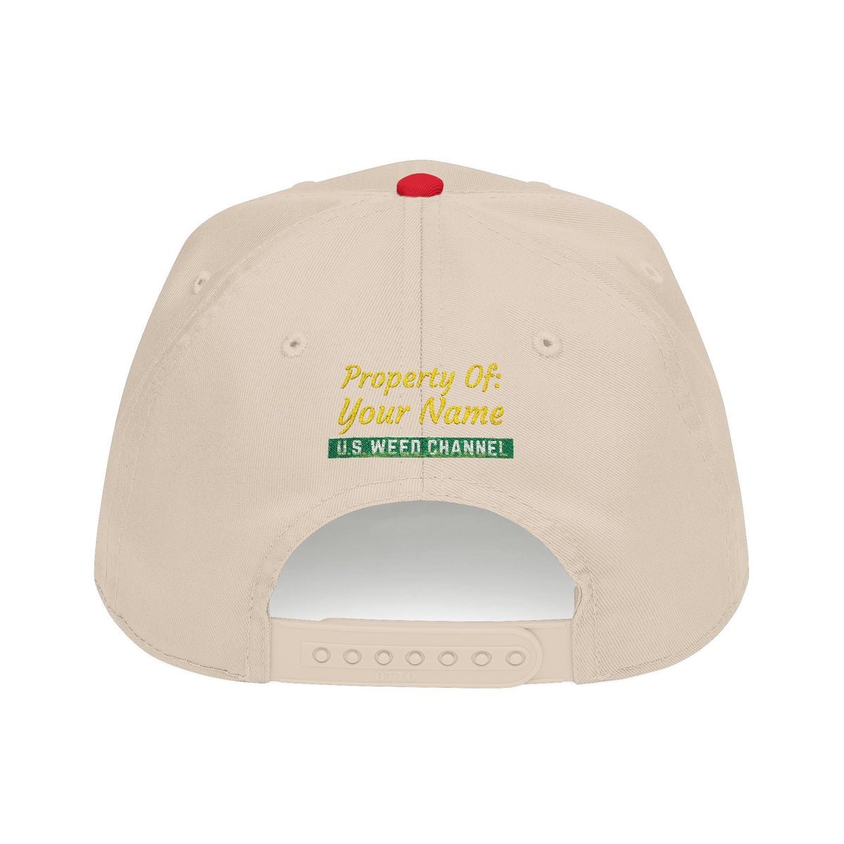 The 'Pass That Time' Mid Profile Baseball Cap by U.S. WEED CHANNEL