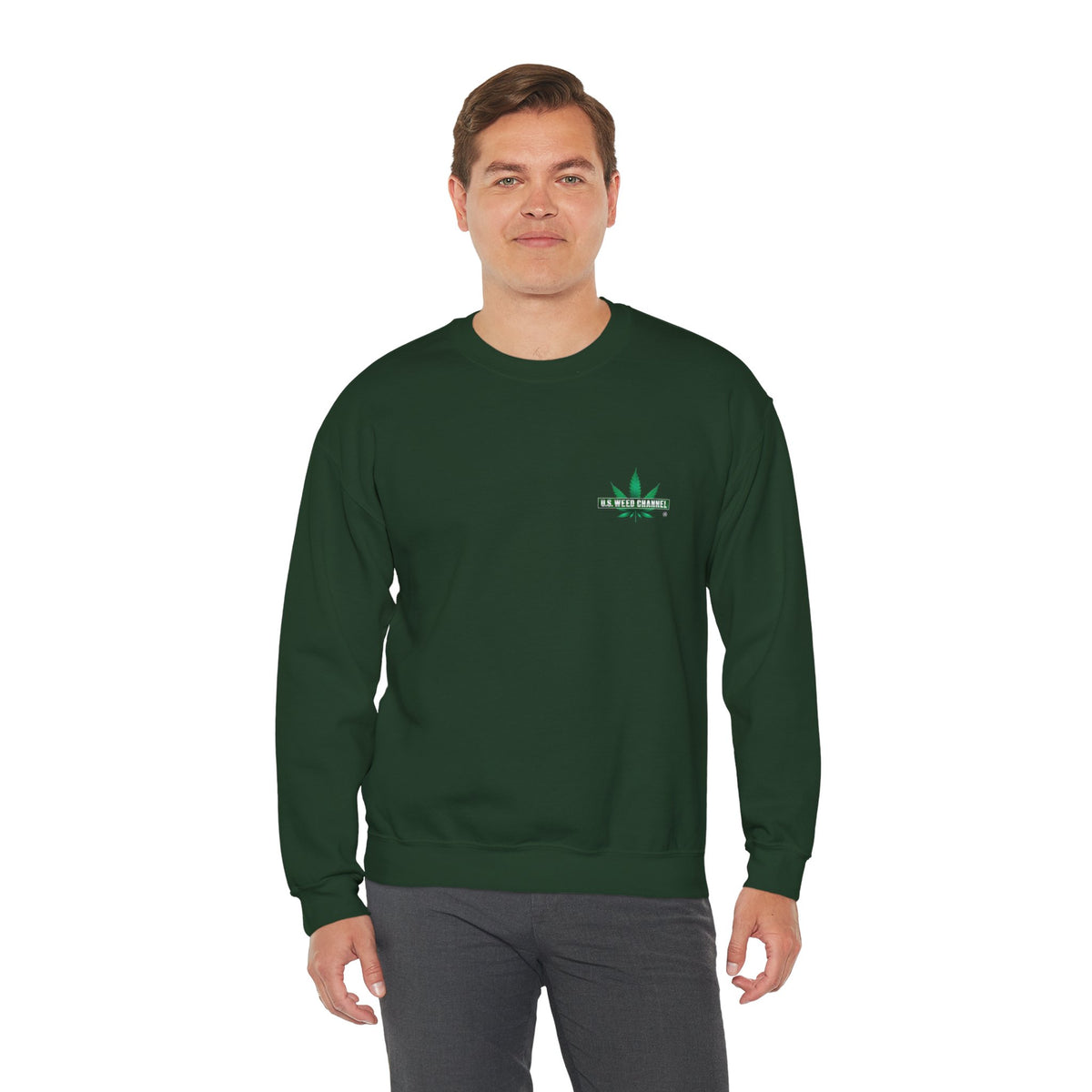 U.S. WEED CHANNEL Basics - Crewneck Everyone Sweatshirt