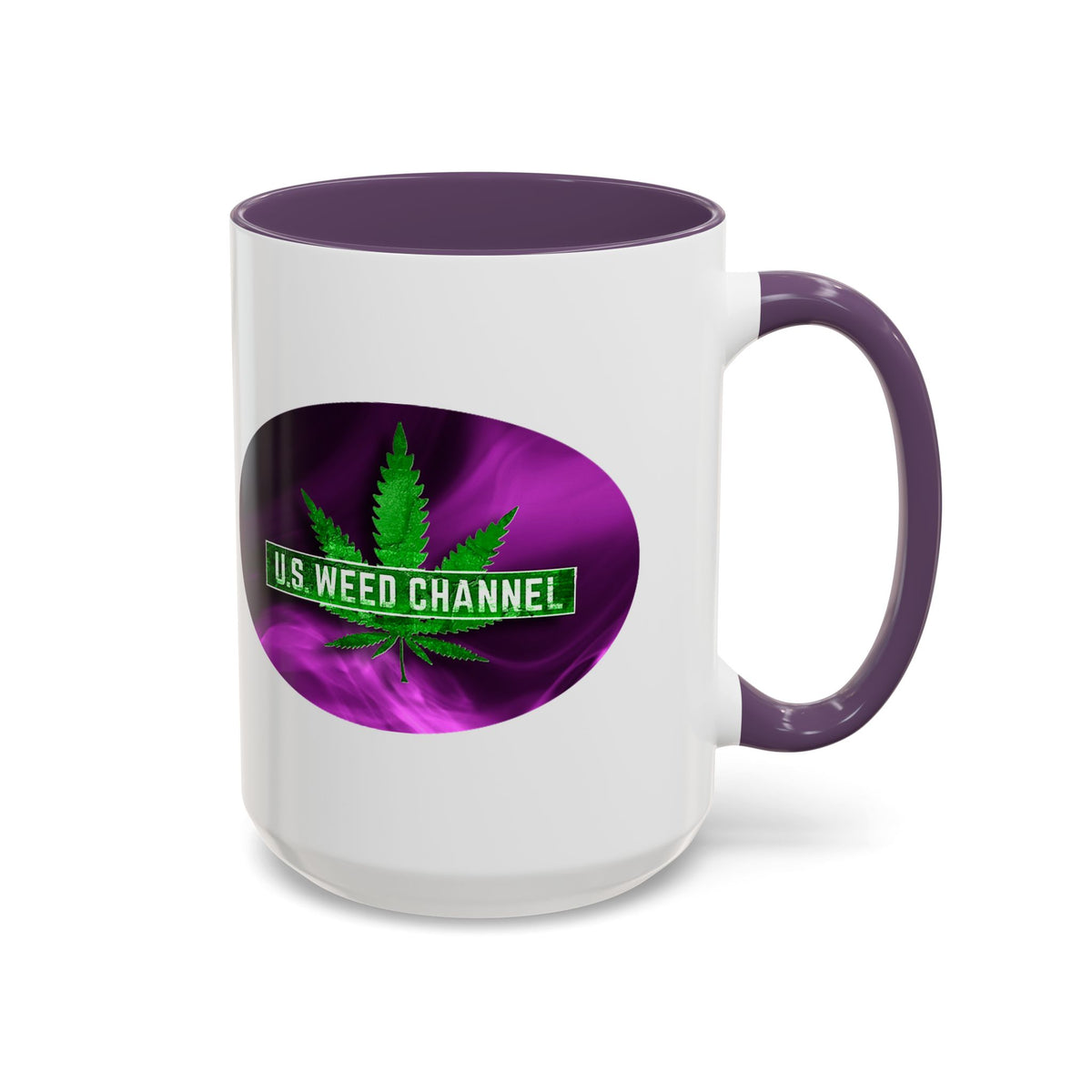 PERSONALIZED! Wake And Bake Coffee Mug with U.S. WEED CHANNEL Original Logo! - 11/15oz