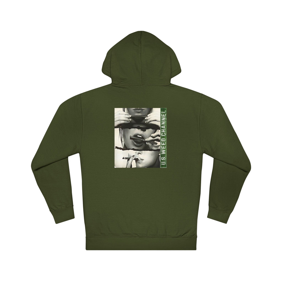 FREE CANNABIS MEDIA Chic Graphic 'Statement' Hoodie - U.S. WEED CHANNEL Cannabis Freedom-Fighter