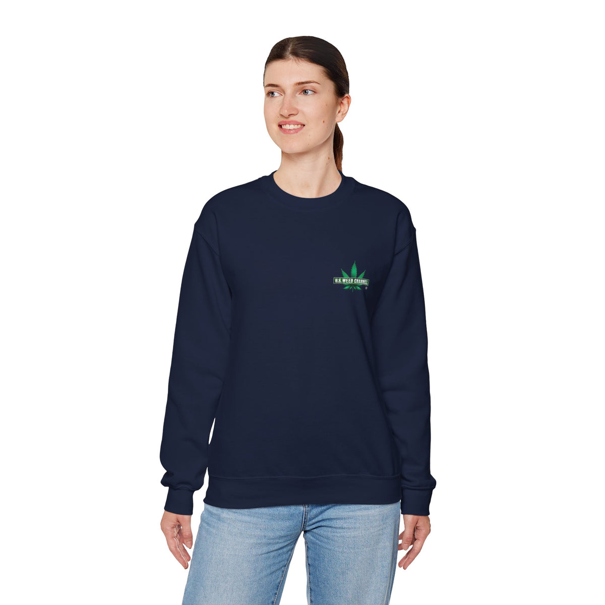 U.S. WEED CHANNEL Basics - Crewneck Everyone Sweatshirt