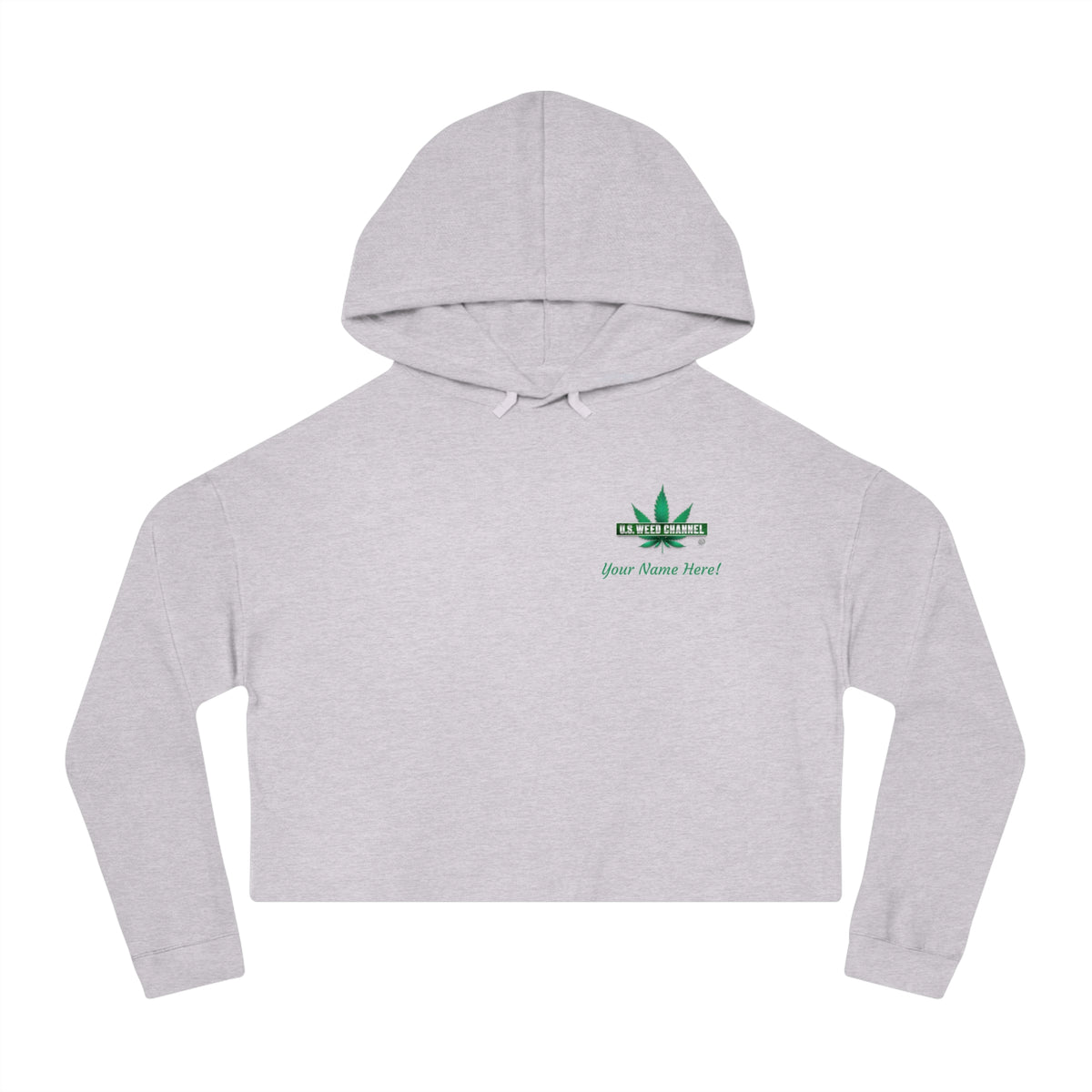 The 'True Love!' Super Comfy Cropped Hoodie - by U.S. WEED CHANNEL