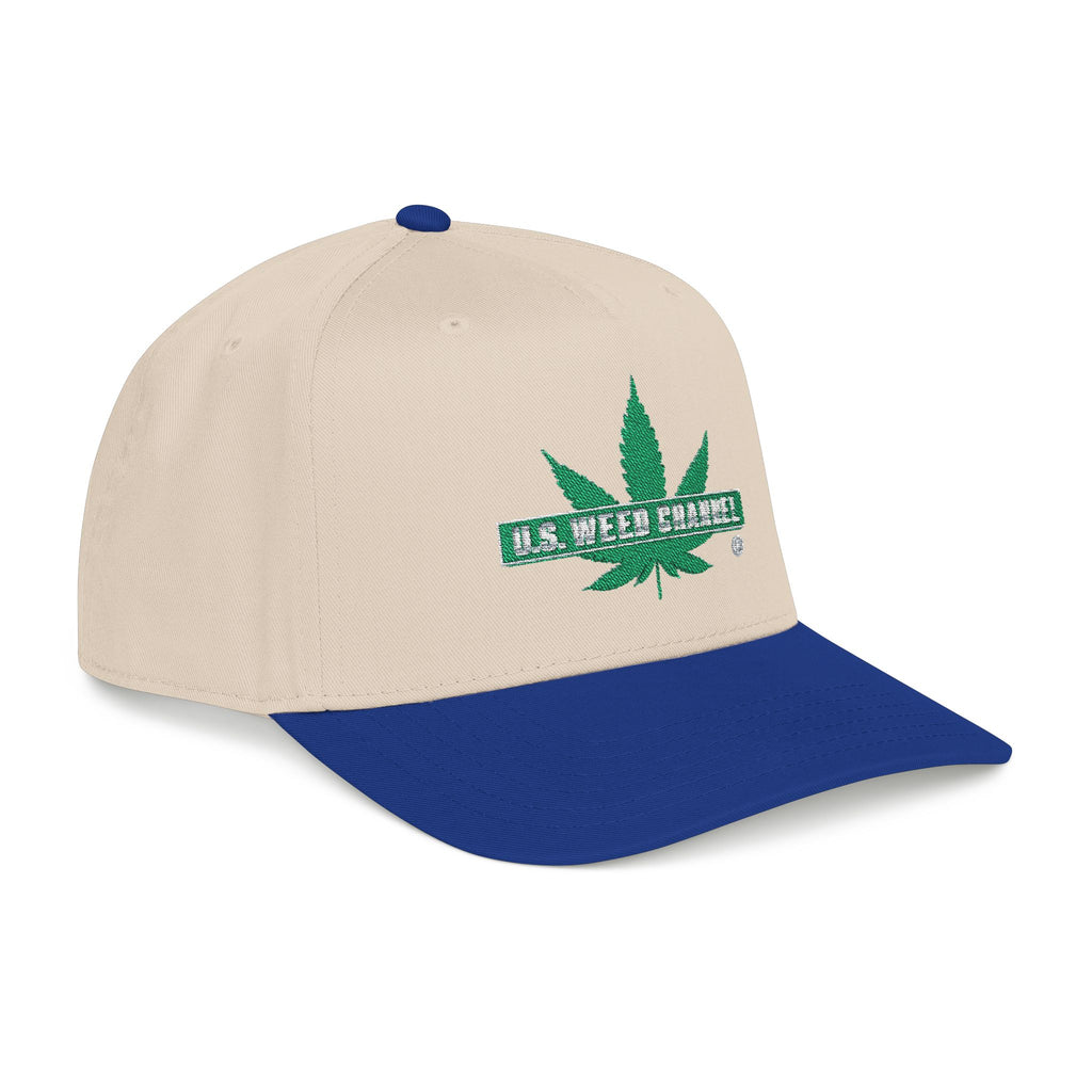 The 'Pass That Time' Mid Profile Baseball Cap by U.S. WEED CHANNEL