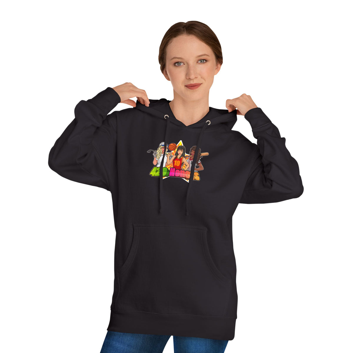 420 Honeys Women’s Cropped Hooded Sweatshirt