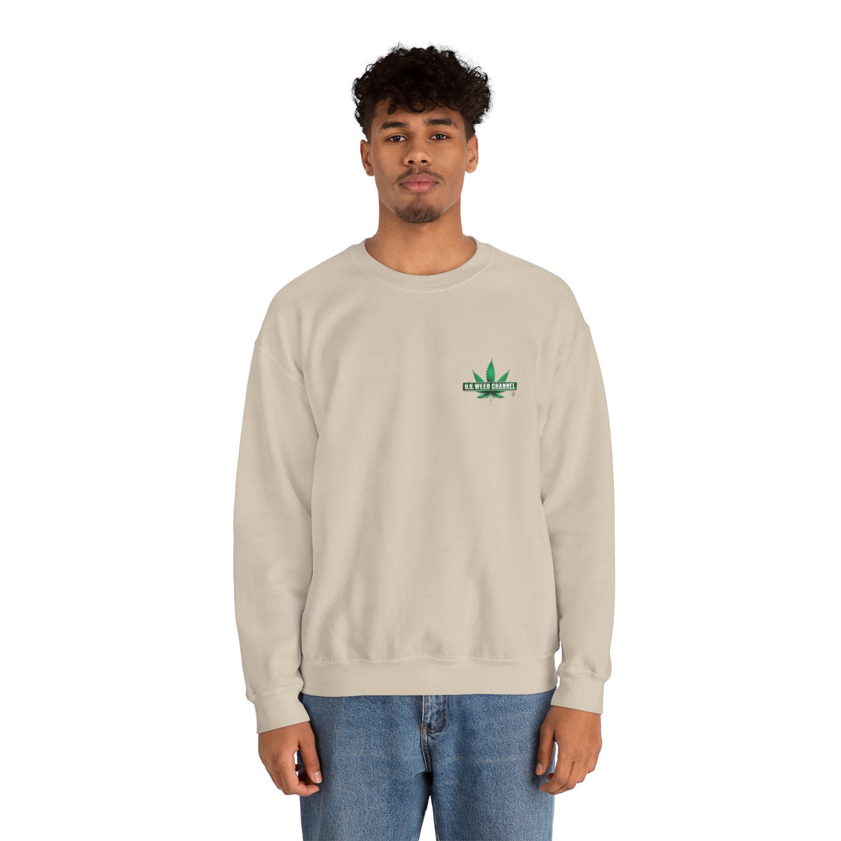 U.S. WEED CHANNEL Basics - Crewneck Everyone Sweatshirt