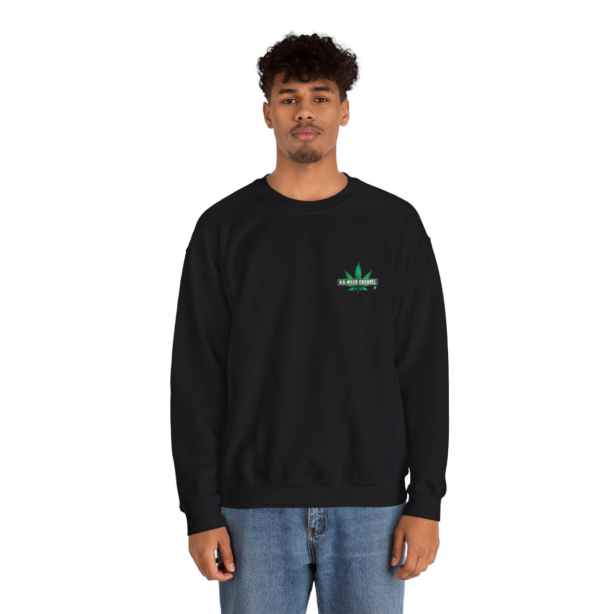 U.S. WEED CHANNEL Basics - Crewneck Everyone Sweatshirt