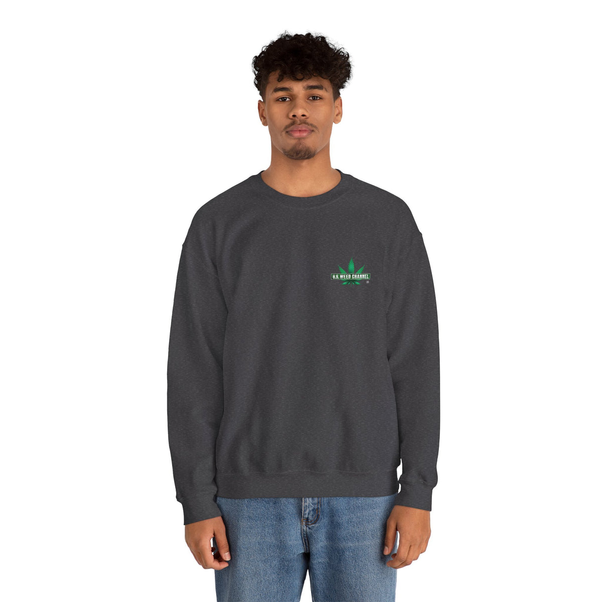 U.S. WEED CHANNEL Basics - Crewneck Everyone Sweatshirt