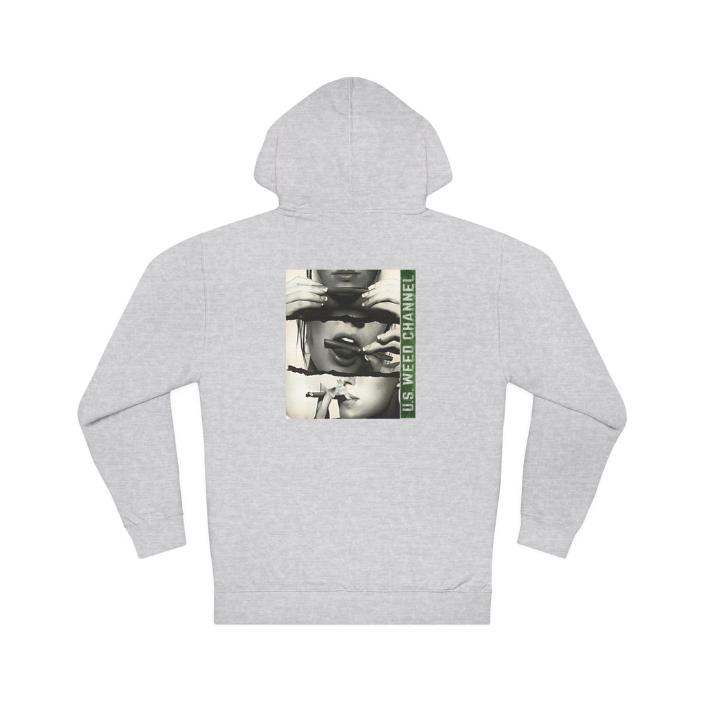FREE CANNABIS MEDIA Chic Graphic 'Statement' Hoodie - U.S. WEED CHANNEL Cannabis Freedom-Fighter