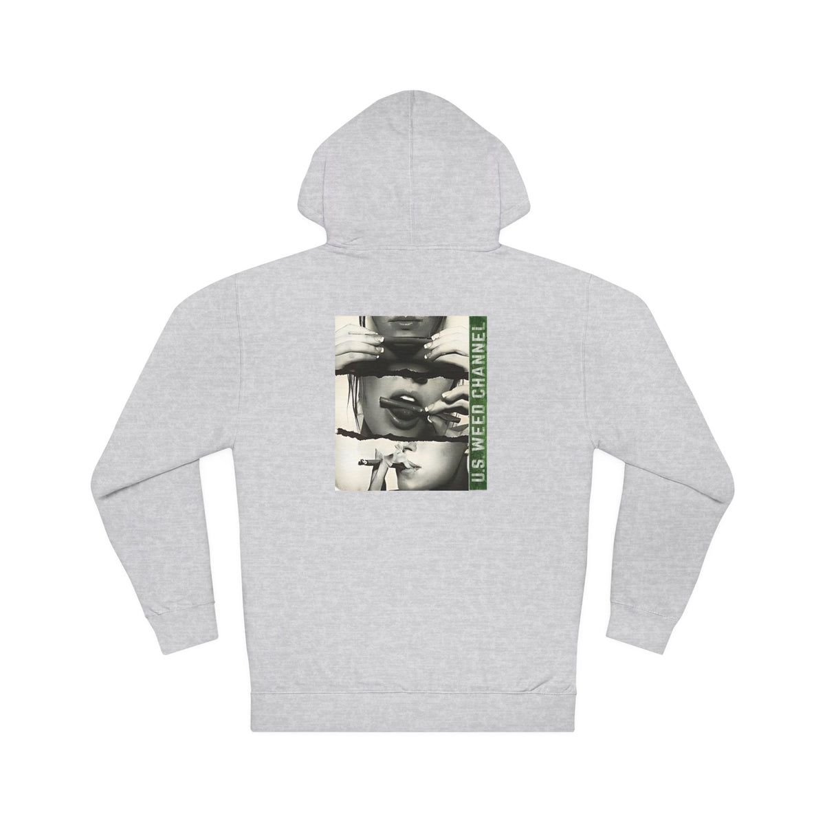 FREE CANNABIS MEDIA Chic Graphic 'Statement' Hoodie - U.S. WEED CHANNEL Cannabis Freedom-Fighter