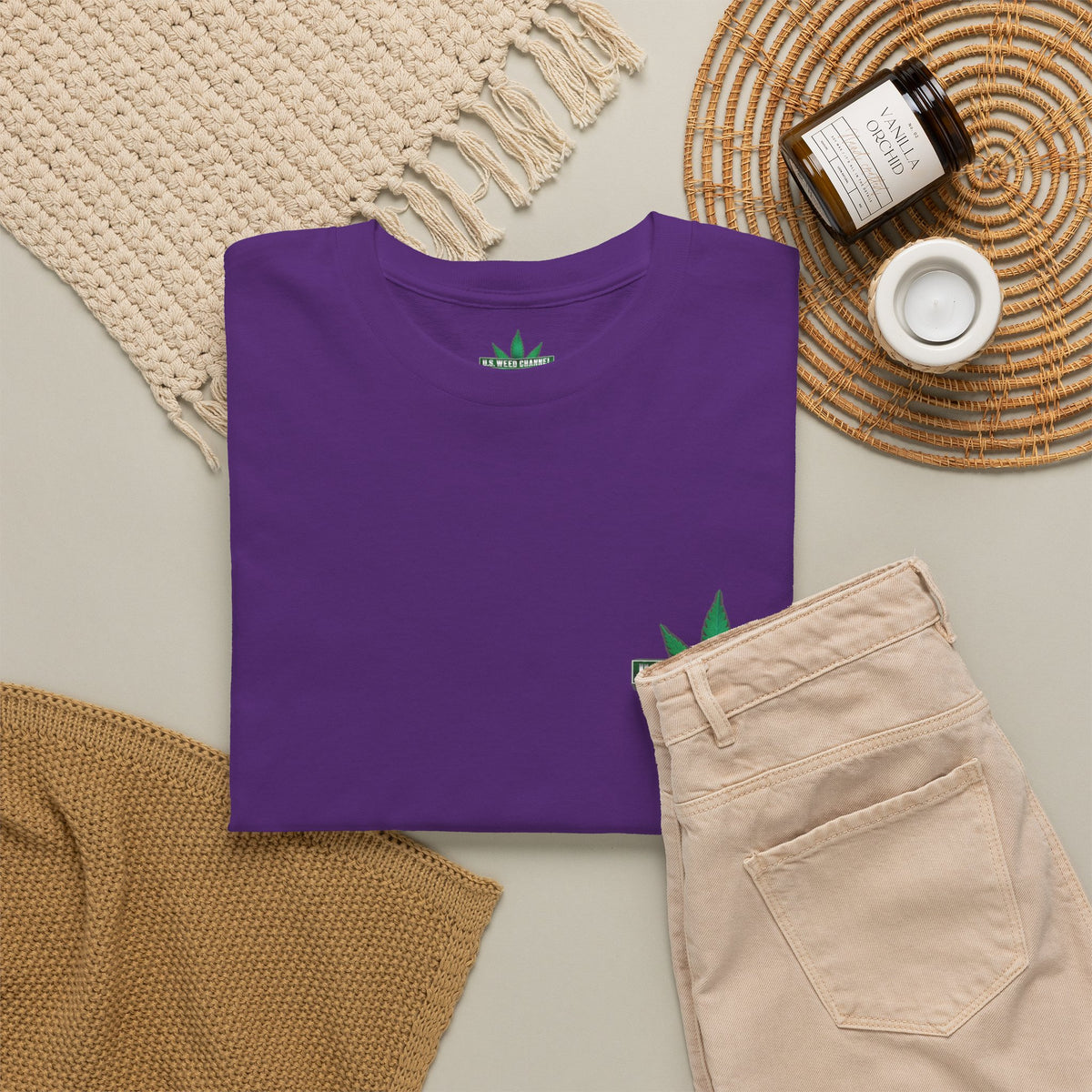 U.S. WEED CHANNEL 'Basics' T-Shirt – USWC Logo Tee
