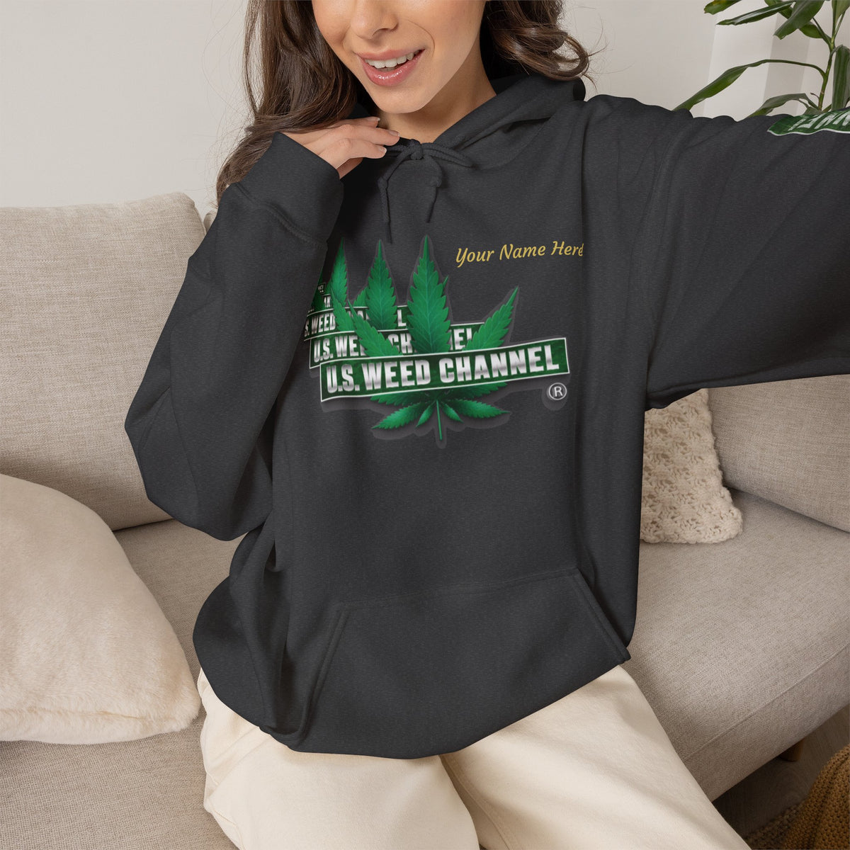 U.S. Weed Channel Hoodie — Repeater Logo Pullover
