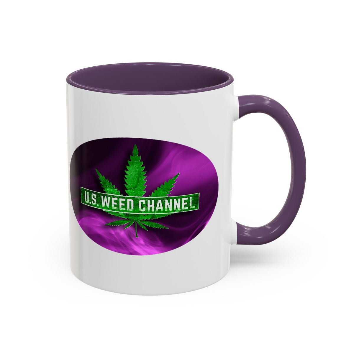 PERSONALIZED! Wake And Bake Coffee Mug with U.S. WEED CHANNEL Original Logo! - 11/15oz