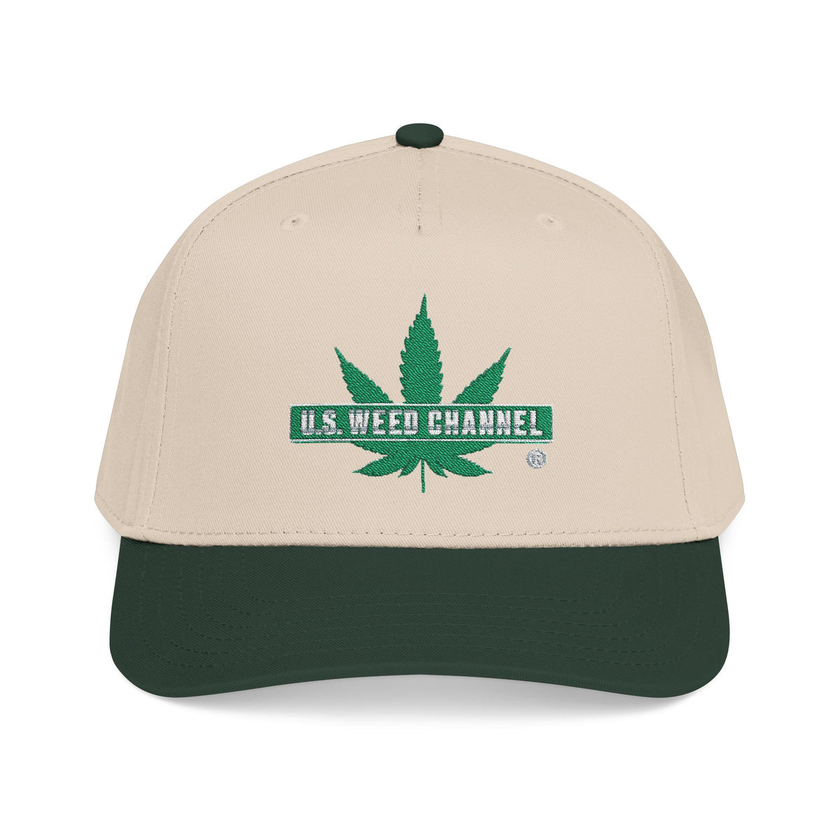 The 'Pass That Time' Mid Profile Baseball Cap by U.S. WEED CHANNEL
