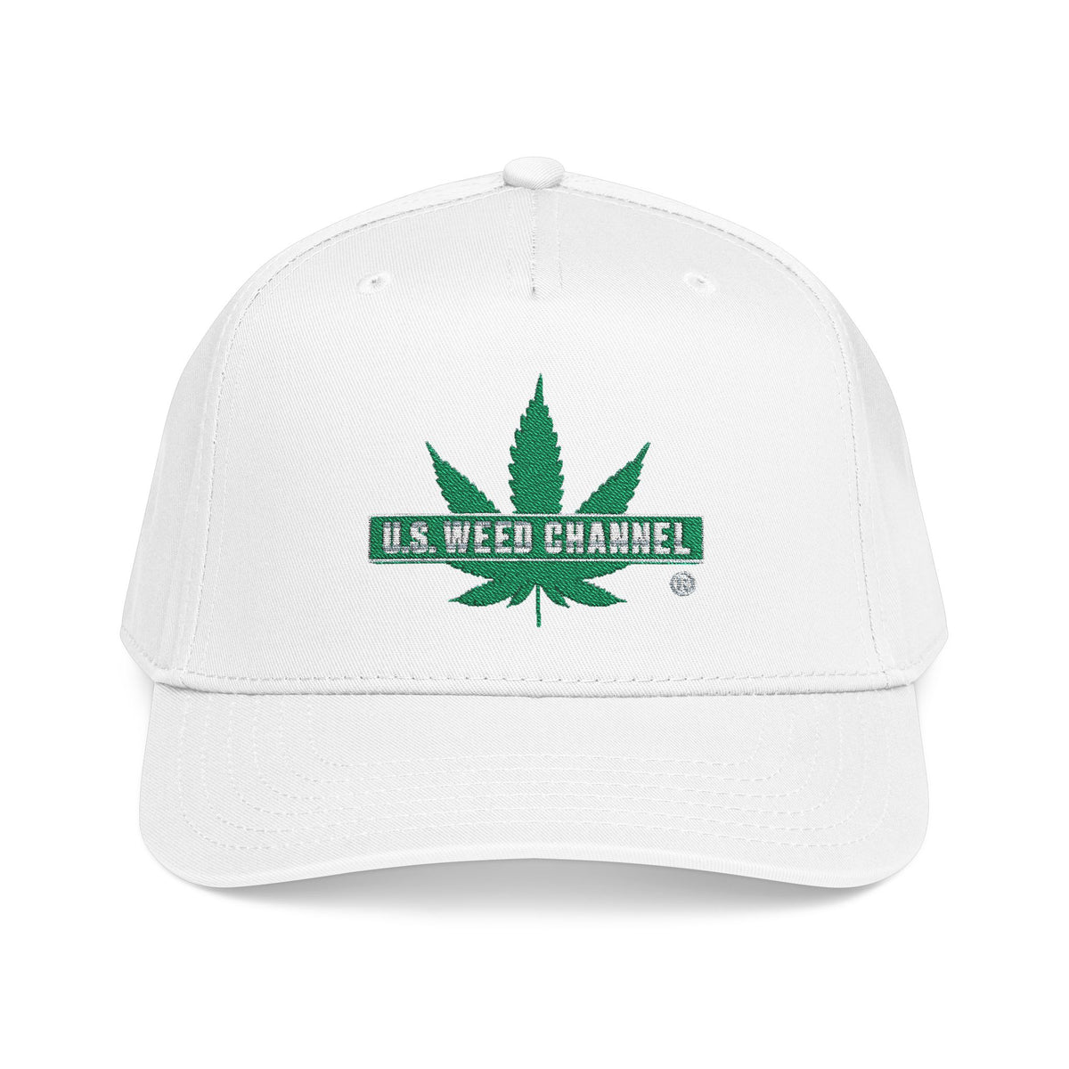 The 'Pass That Time' Mid Profile Baseball Cap by U.S. WEED CHANNEL