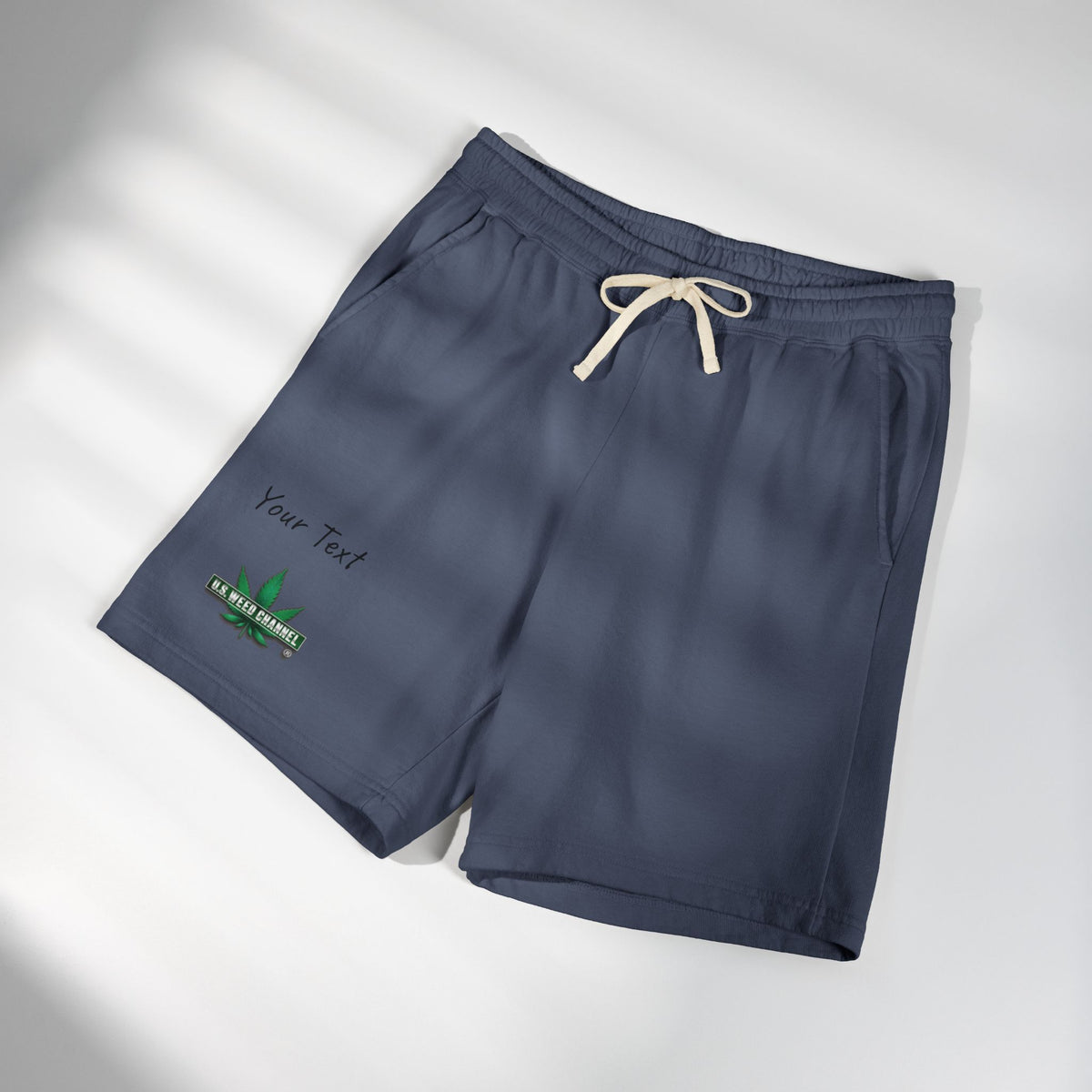 PERSONALIZED! Chillaxin' Fleece Sweat Shorts — U.S. WEED CHANNEL Branded