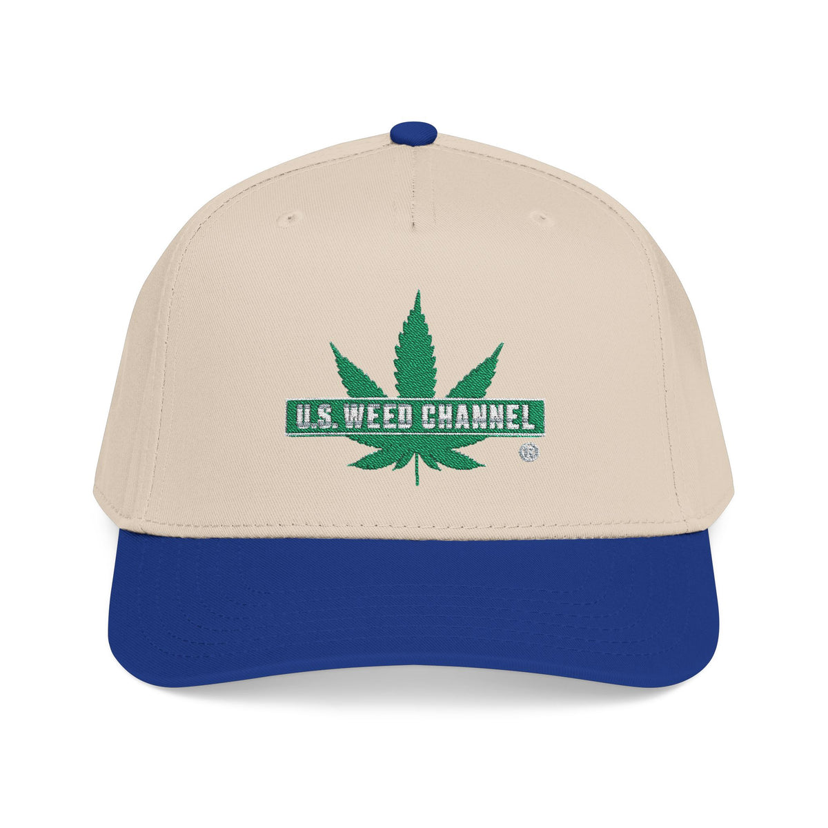The 'Pass That Time' Mid Profile Baseball Cap by U.S. WEED CHANNEL