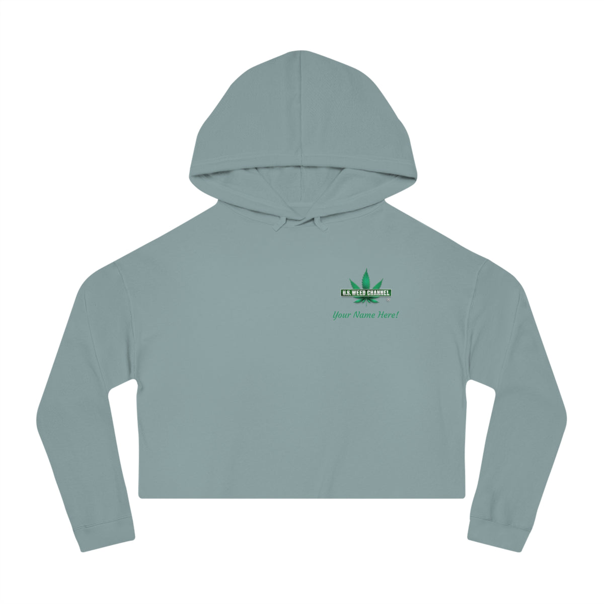 The 'True Love!' Super Comfy Cropped Hoodie - by U.S. WEED CHANNEL