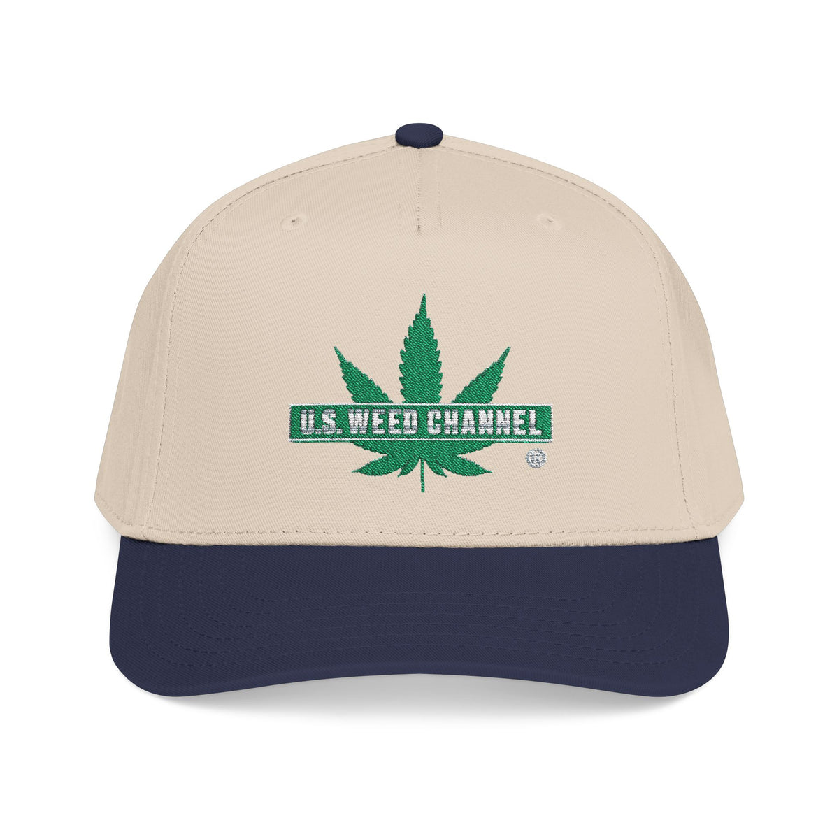 The 'Pass That Time' Mid Profile Baseball Cap by U.S. WEED CHANNEL