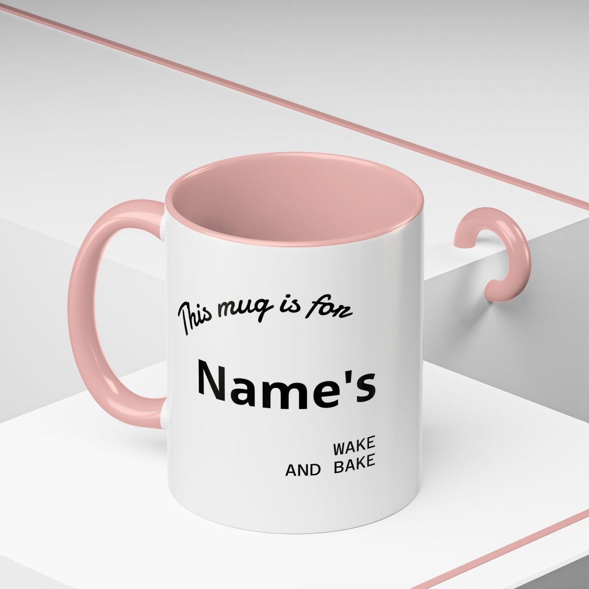 PERSONALIZED! Wake And Bake Coffee Mug with U.S. WEED CHANNEL Original Logo! - 11/15oz
