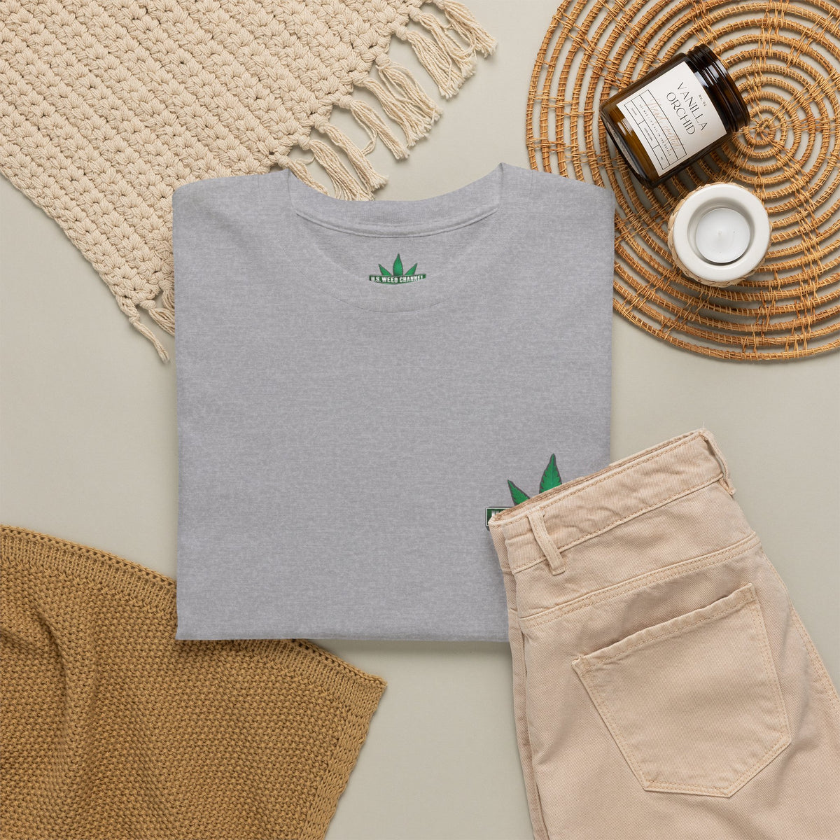 U.S. WEED CHANNEL 'Basics' T-Shirt – USWC Logo Tee