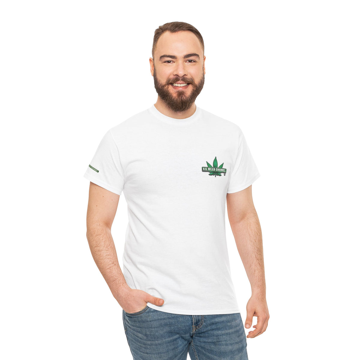 U.S. WEED CHANNEL 'Basics' T-Shirt – USWC Logo Tee