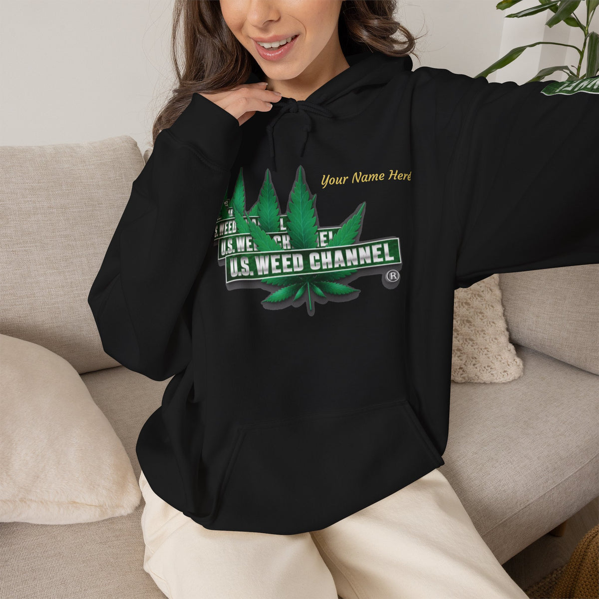 U.S. Weed Channel Hoodie — Repeater Logo Pullover