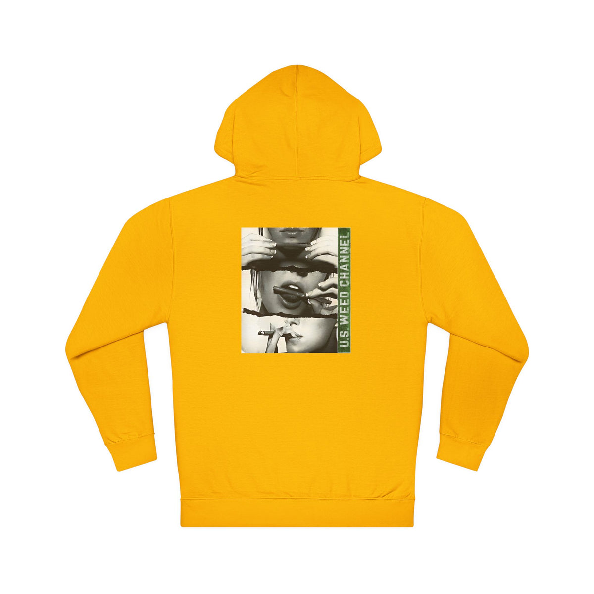 FREE CANNABIS MEDIA Chic Graphic 'Statement' Hoodie - U.S. WEED CHANNEL Cannabis Freedom-Fighter