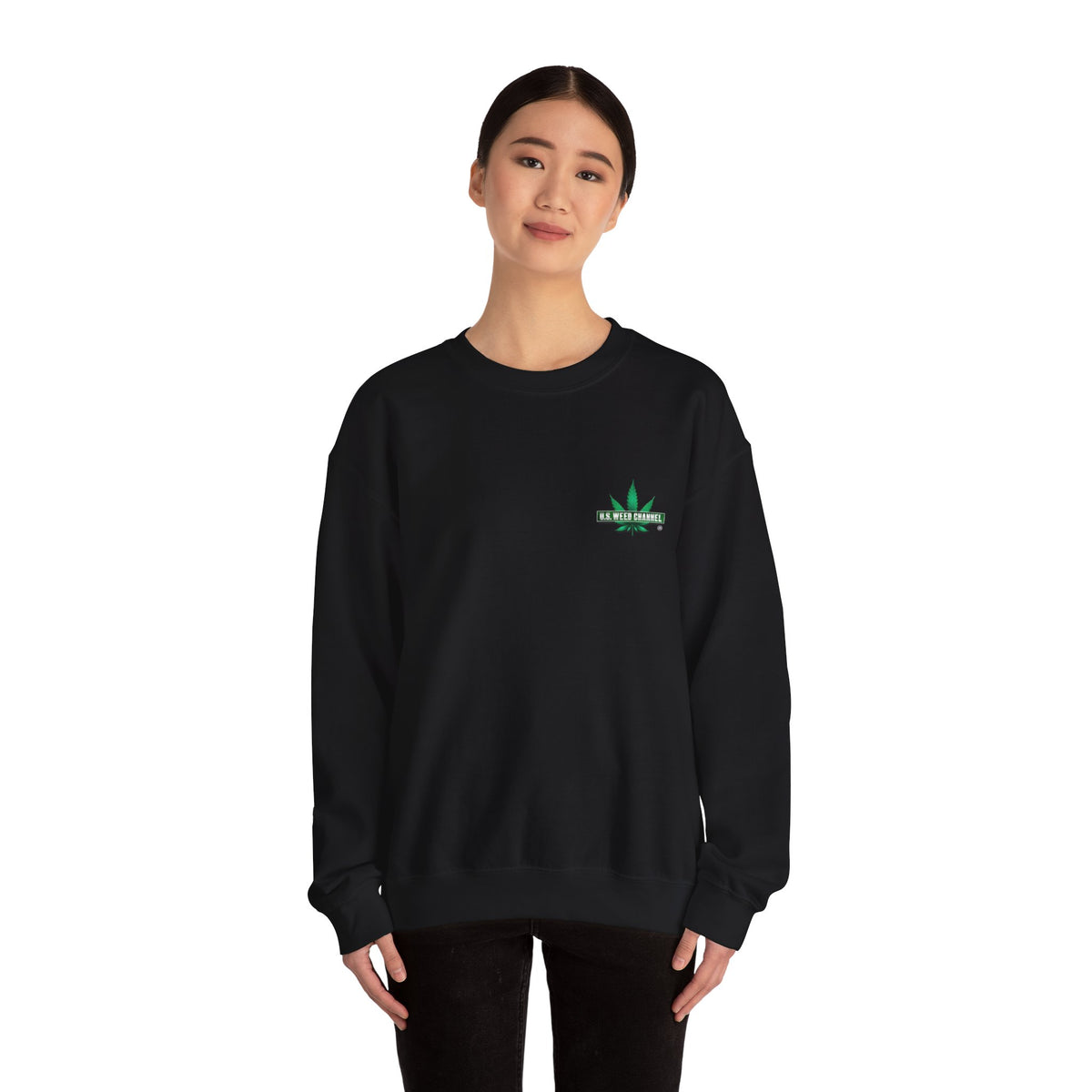 U.S. WEED CHANNEL Basics - Crewneck Everyone Sweatshirt