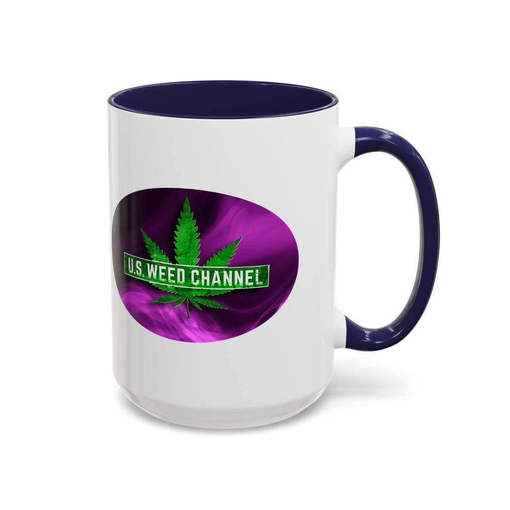 PERSONALIZED! Wake And Bake Coffee Mug with U.S. WEED CHANNEL Original Logo! - 11/15oz
