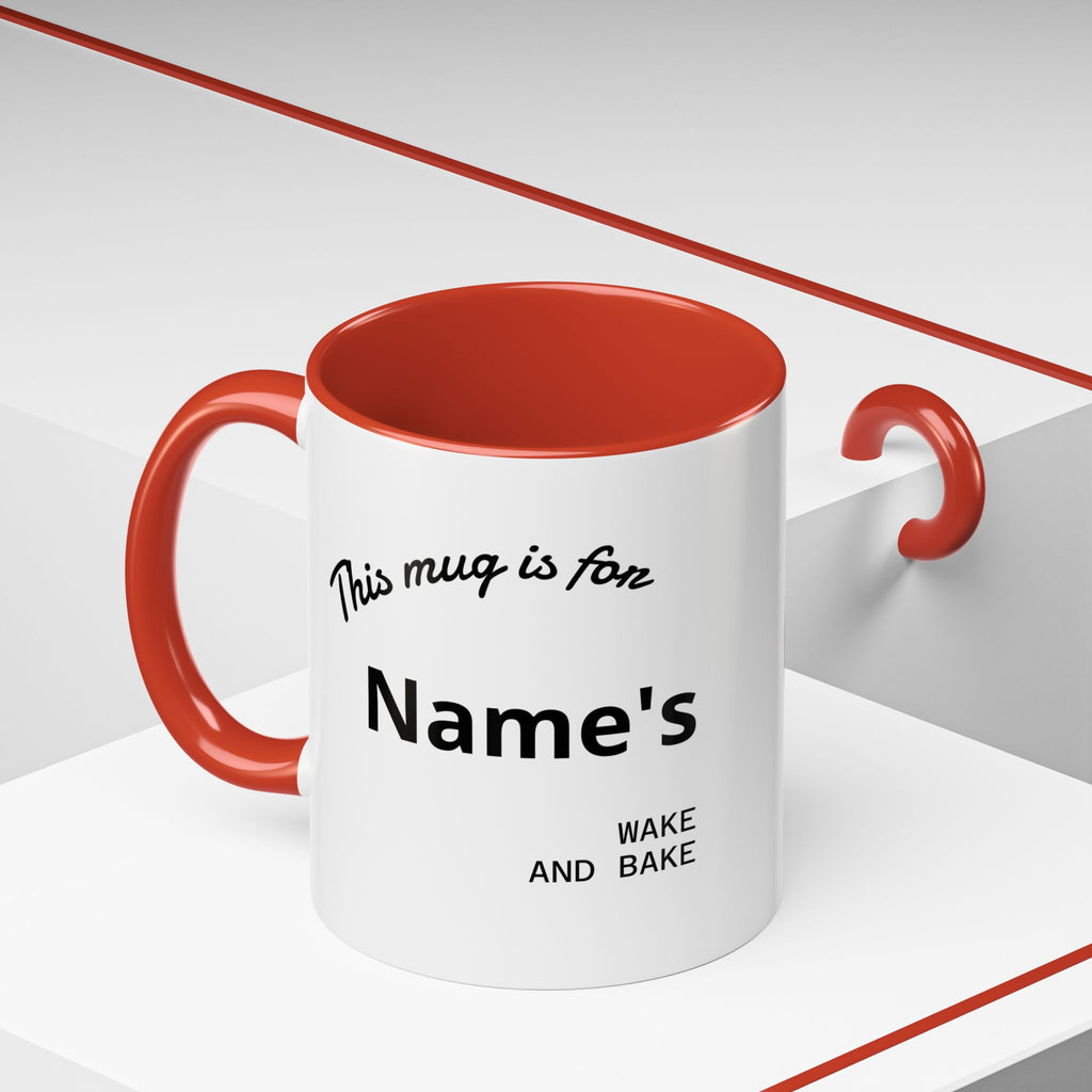PERSONALIZED! Wake And Bake Coffee Mug with U.S. WEED CHANNEL Original Logo! - 11/15oz