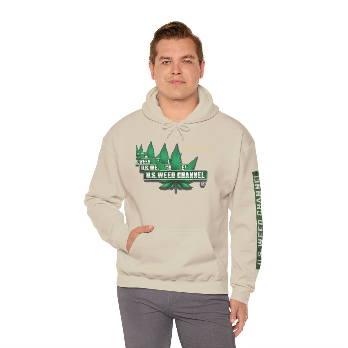 U.S. Weed Channel Hoodie — Repeater Logo Pullover