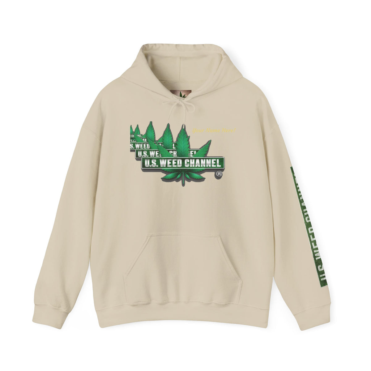 U.S. Weed Channel Hoodie — Repeater Logo Pullover