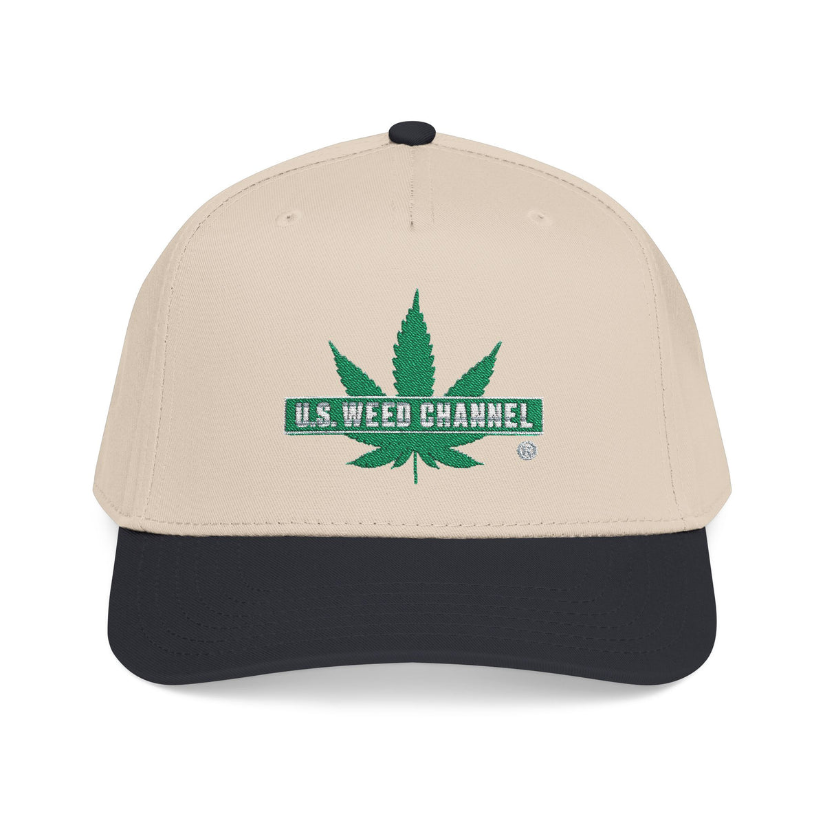 The 'Pass That Time' Mid Profile Baseball Cap by U.S. WEED CHANNEL