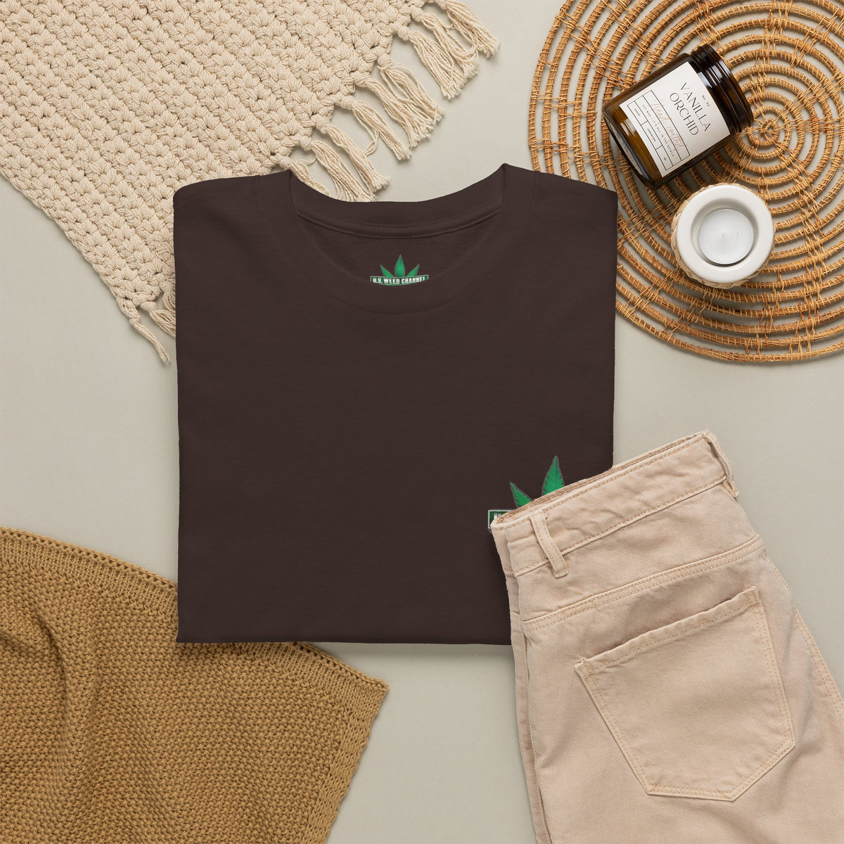 U.S. WEED CHANNEL 'Basics' T-Shirt – USWC Logo Tee