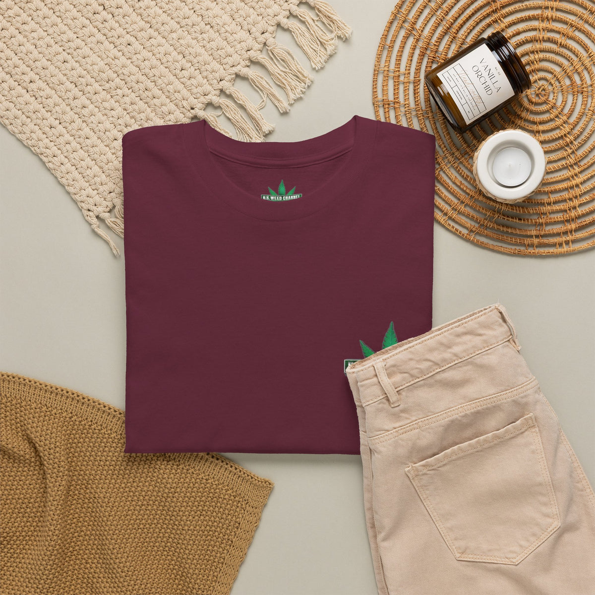 U.S. WEED CHANNEL 'Basics' T-Shirt – USWC Logo Tee