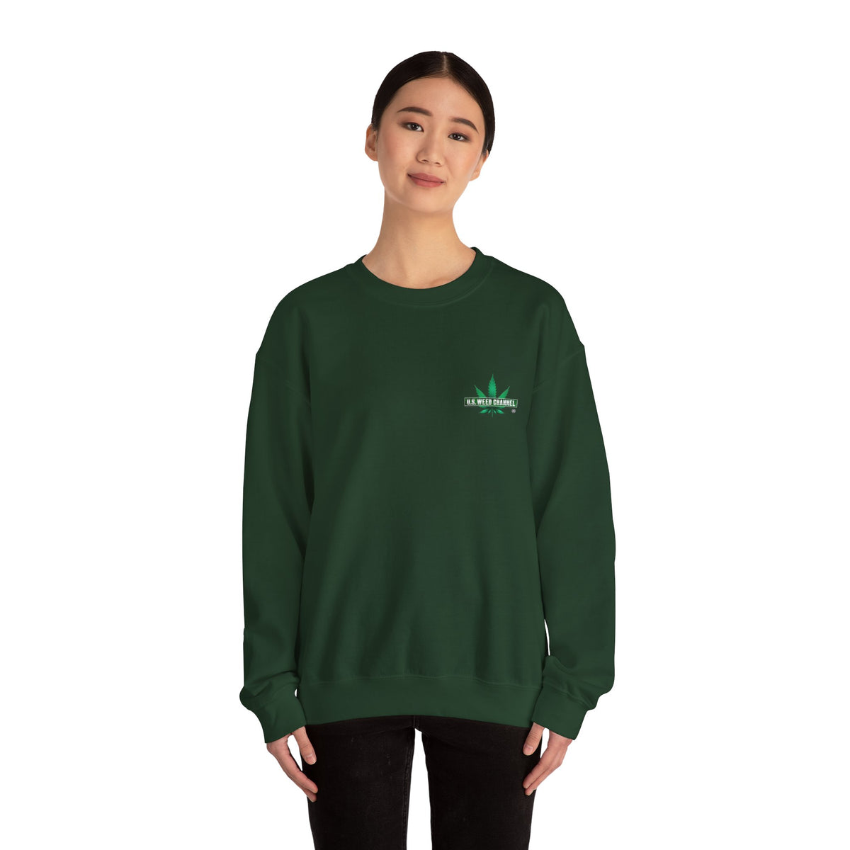 U.S. WEED CHANNEL Basics - Crewneck Everyone Sweatshirt