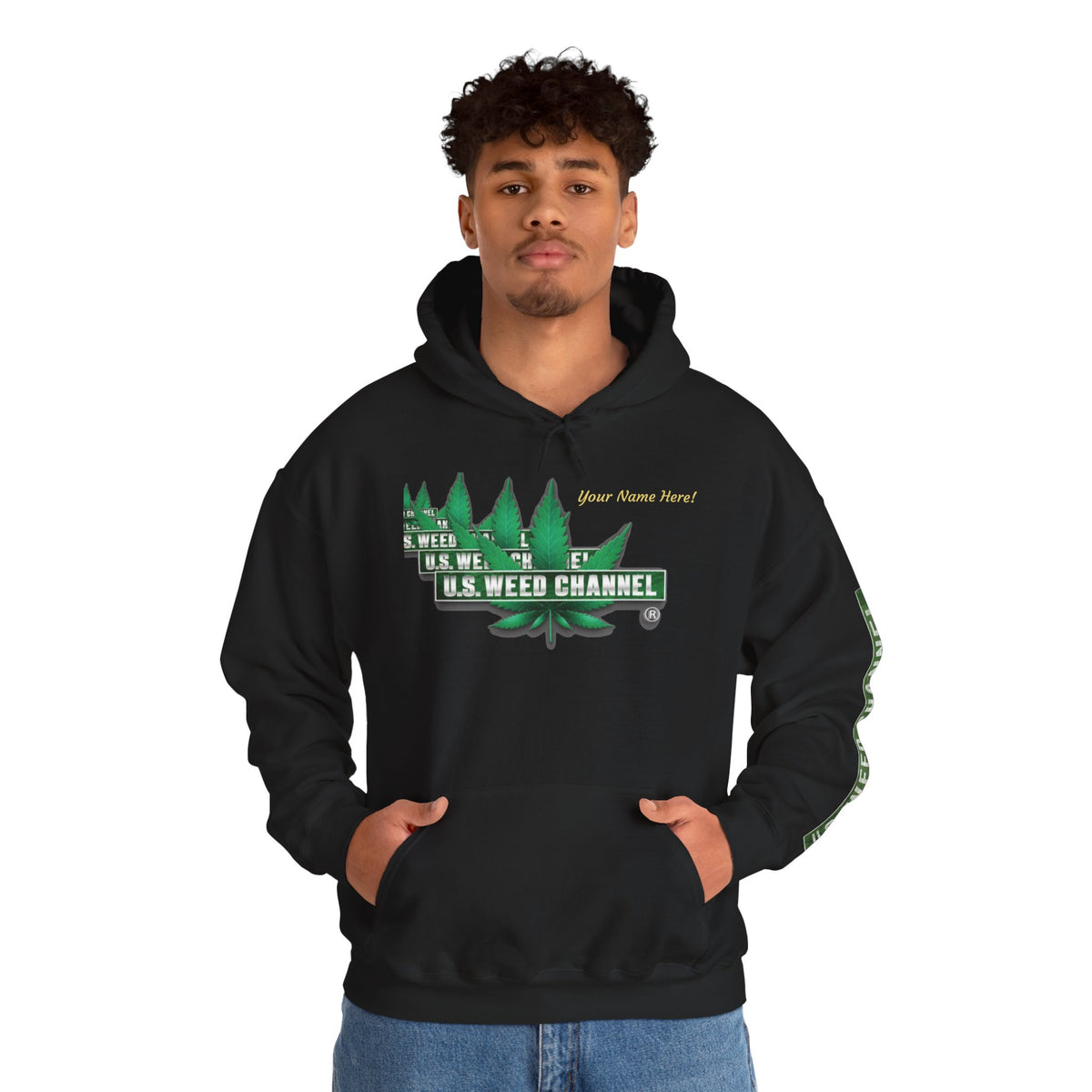 U.S. Weed Channel Hoodie — Repeater Logo Pullover
