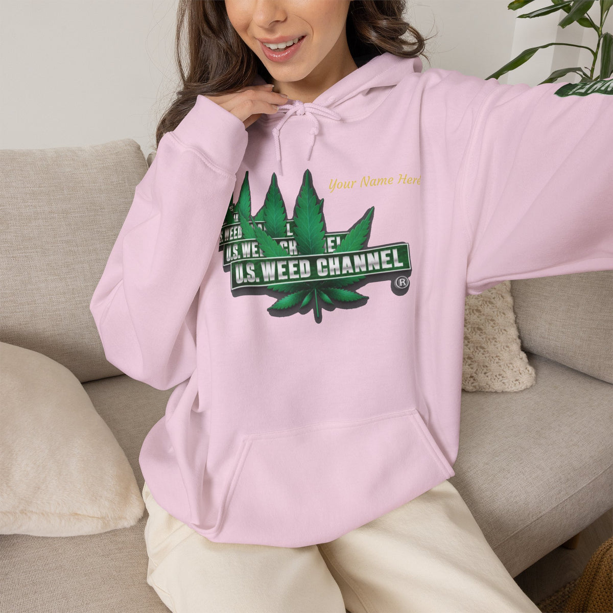 U.S. Weed Channel Hoodie — Repeater Logo Pullover