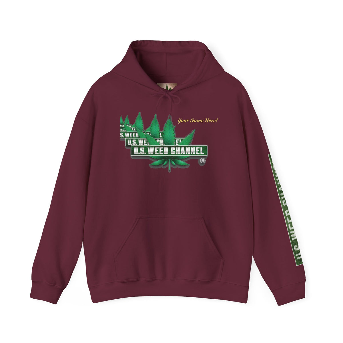 U.S. Weed Channel Hoodie — Repeater Logo Pullover